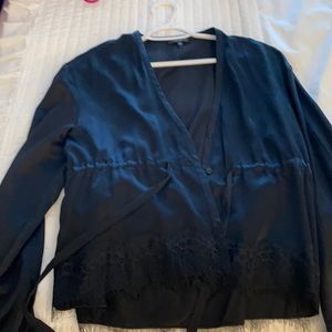 Black 100 percent silk